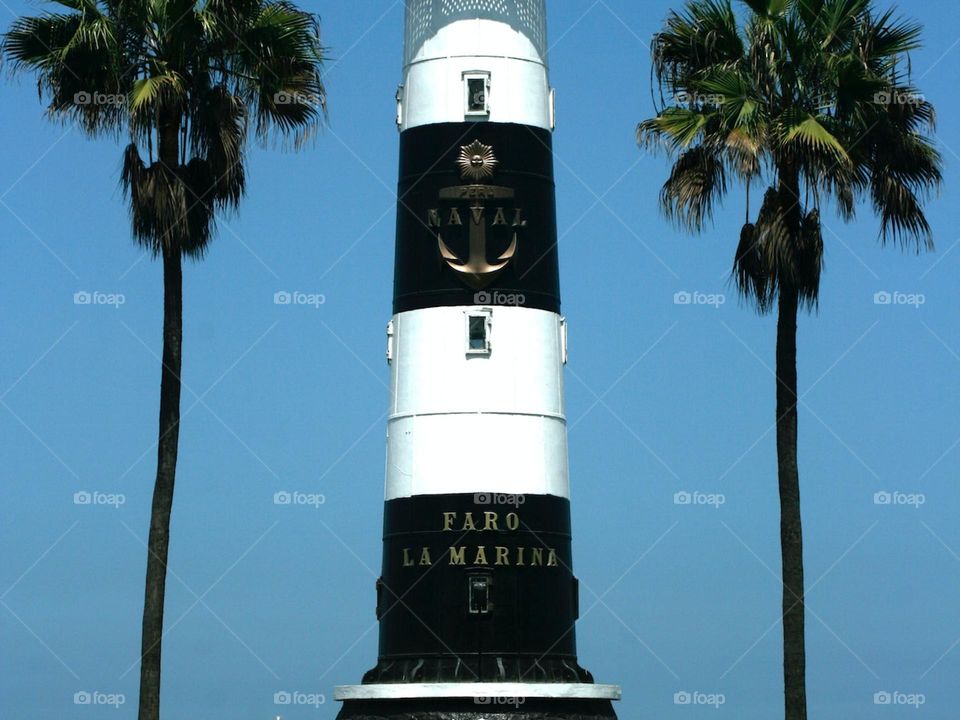 Lighthouse in Lima, Peru