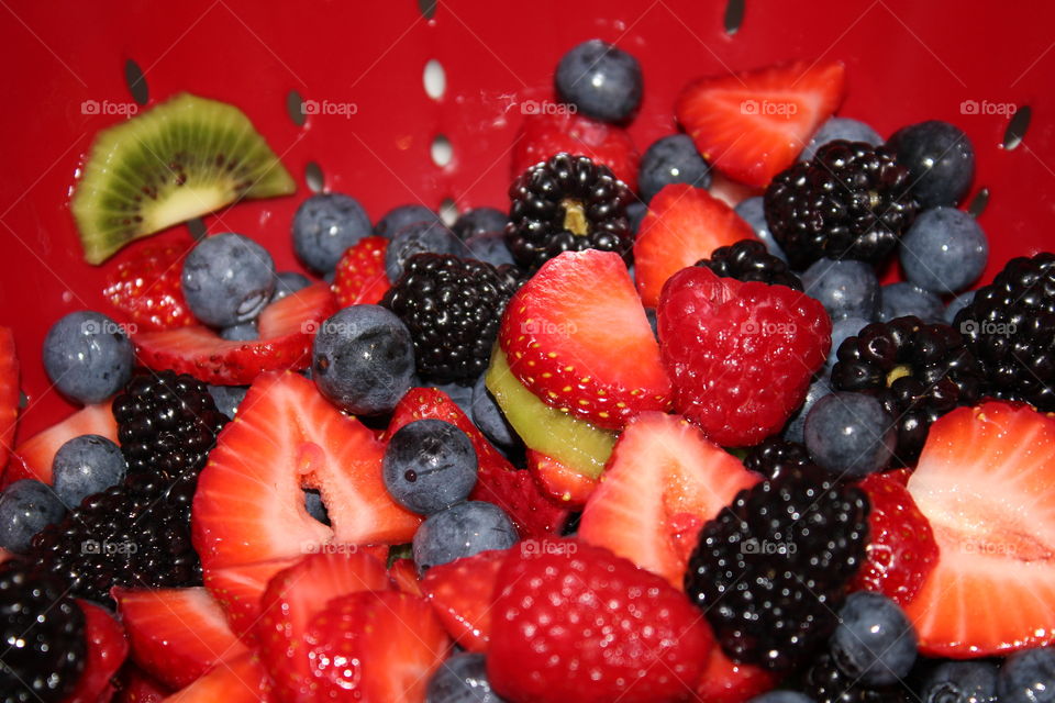 fresh washed berries