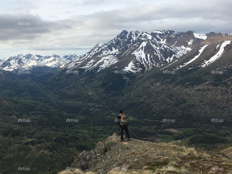 Hiking one of the many trails in Alaska near Anchorage