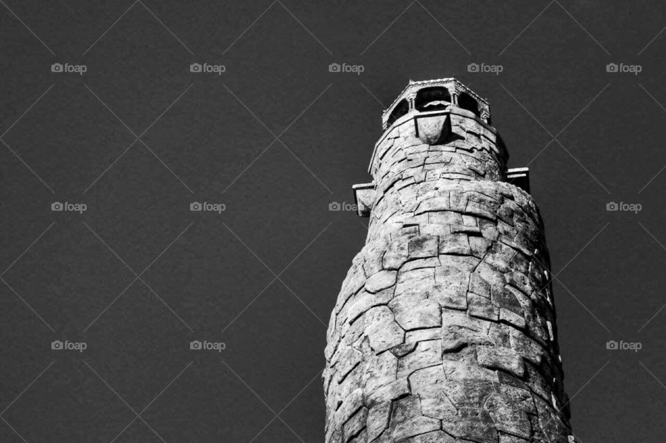 Looking up. A  tower at islands of adventure 