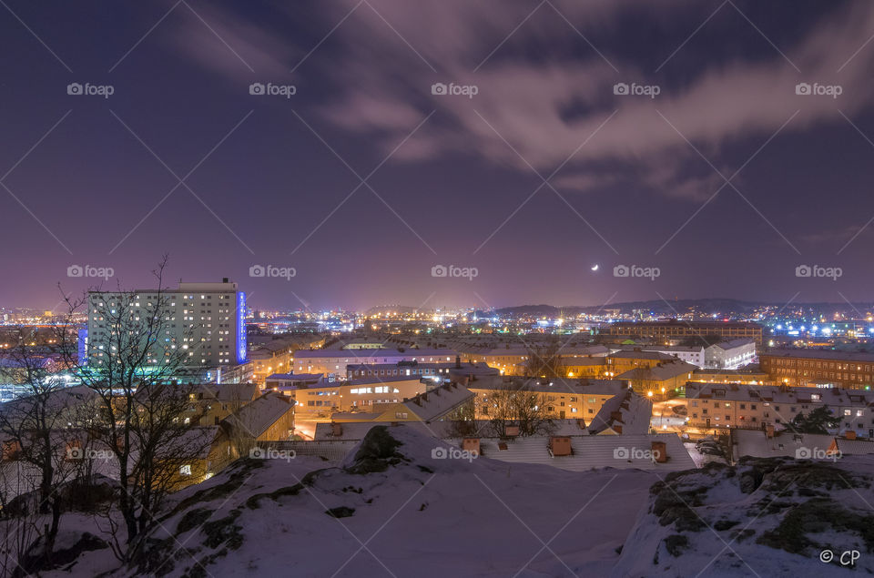 kviberg, göteborg. with tripid and 11mm on the hill over gamlestad, göteborg