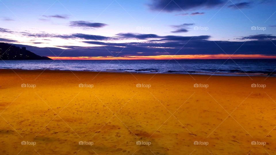 Beach#sunset#sea#sky#clouds#sand