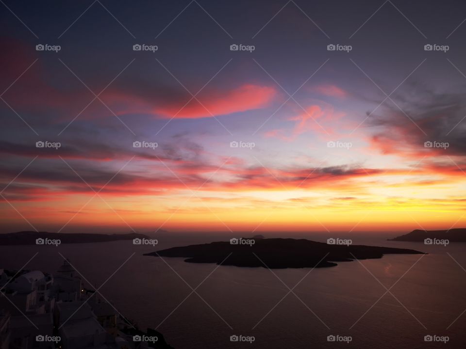 Sunset in Santorini