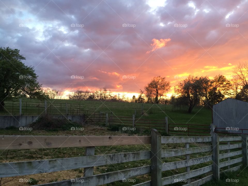 Farm Sunset