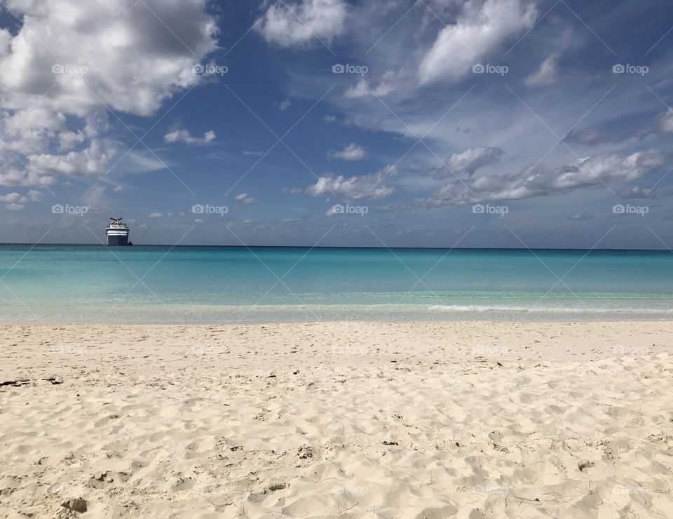 Cruise ship in the Bahamas 