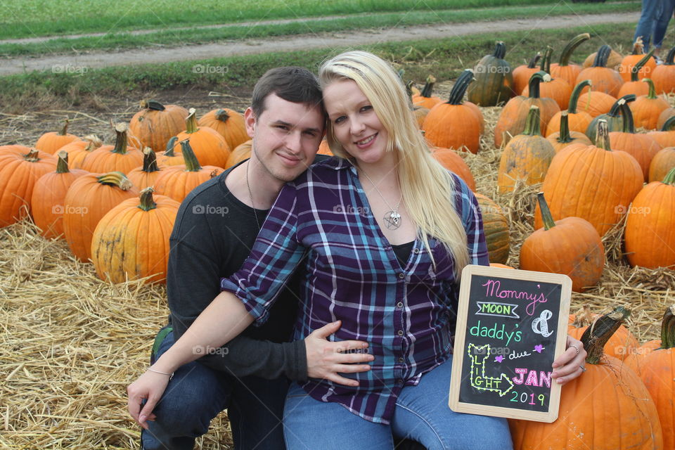 Pumpkin picking at Jones Family Farms 