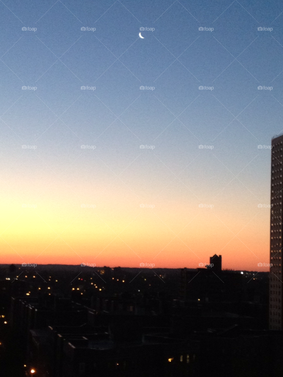 nyc city sunset view by michaella