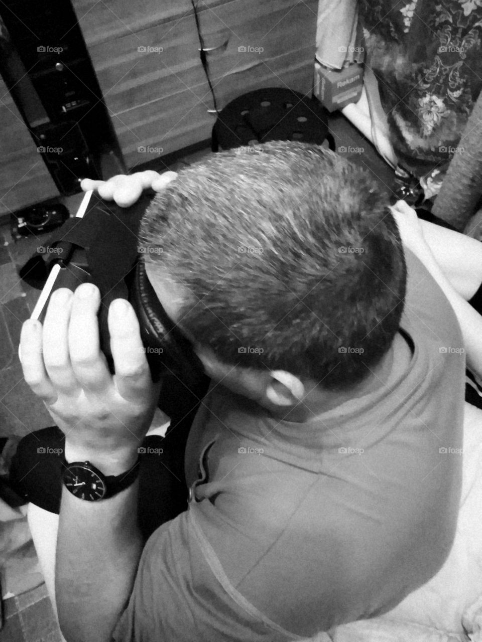 Черно-белое фото