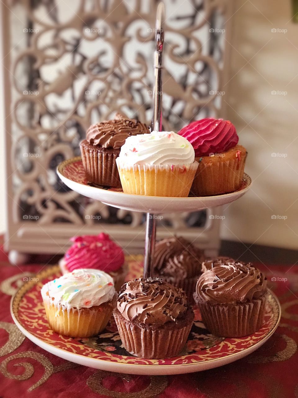 Cupcakes on a stand