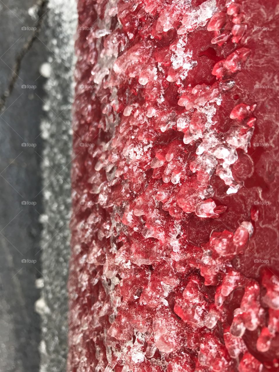 Close-up ice crystals texture 