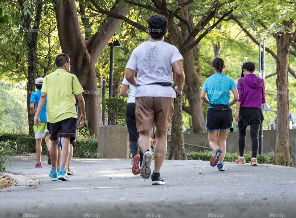 Morning jogging