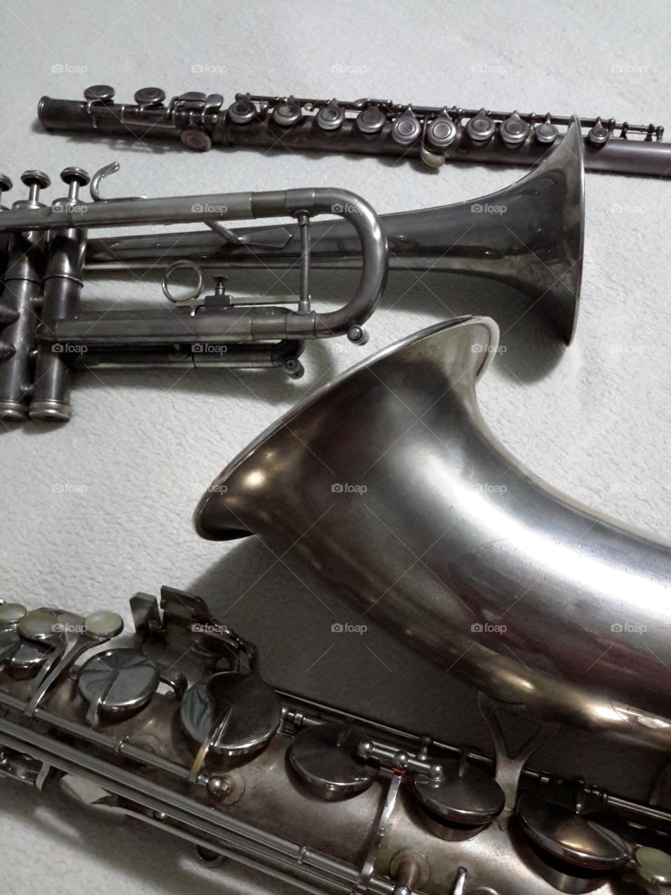 Silver musical instruments