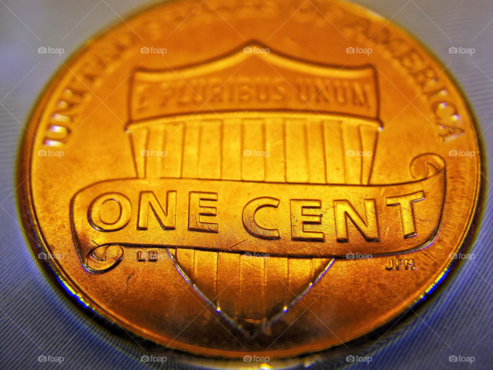 macro new copper penny by delvec