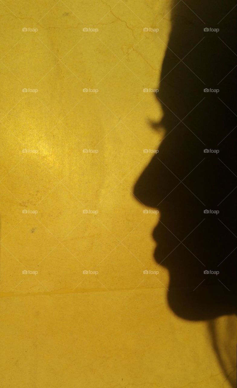A girl in a Shadow