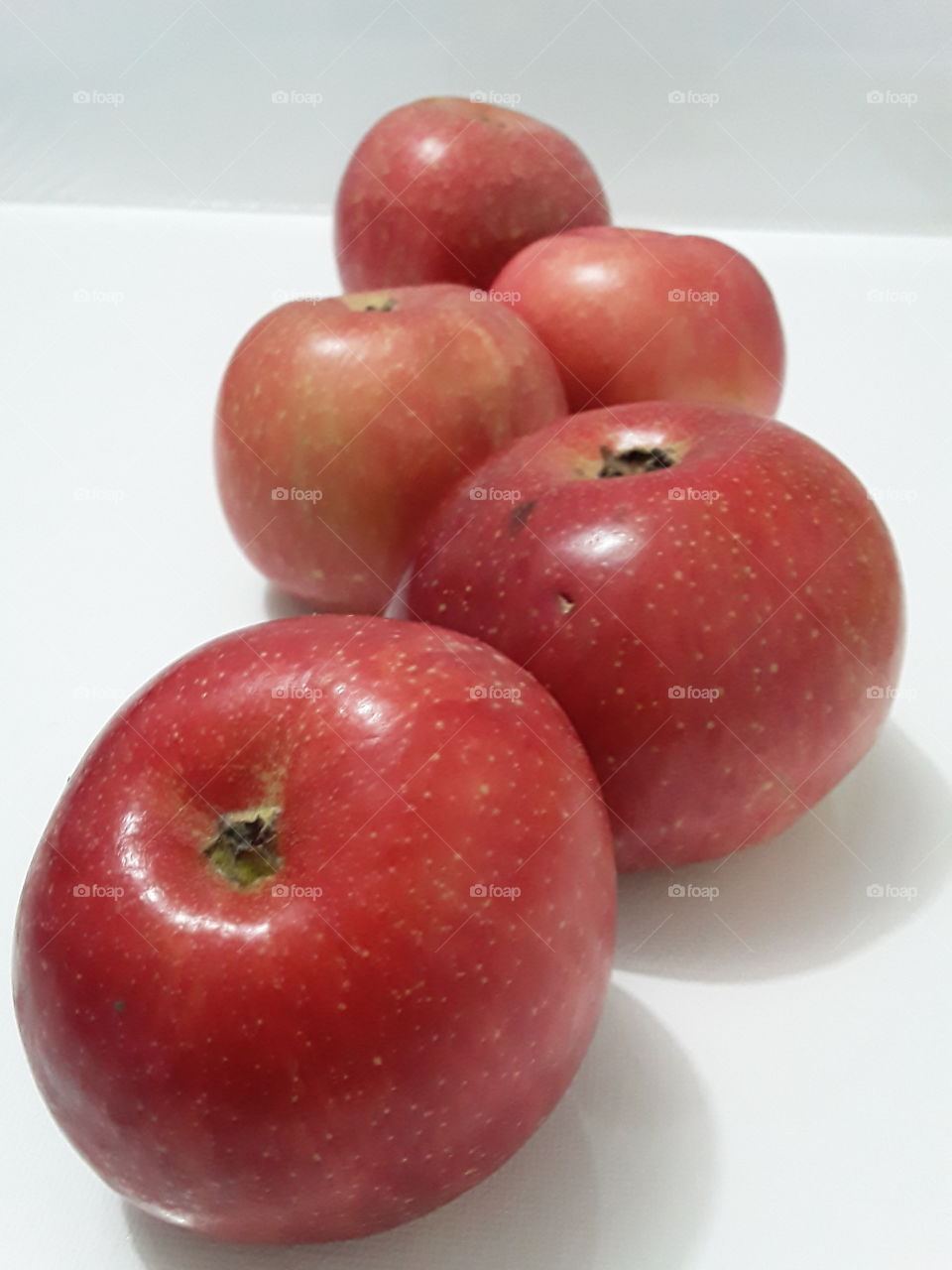 five red apples