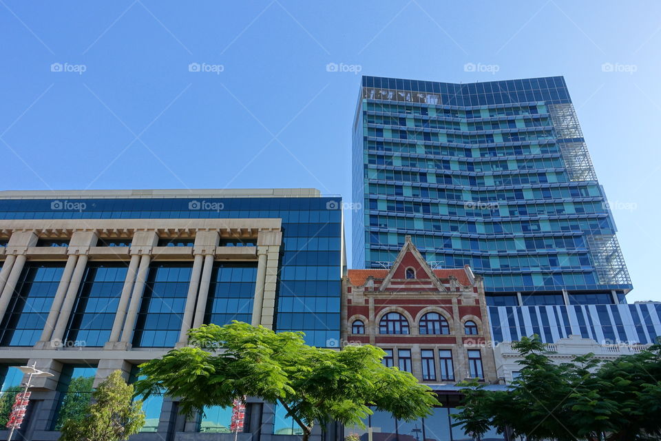 Urban view in Perth, Western Australia 