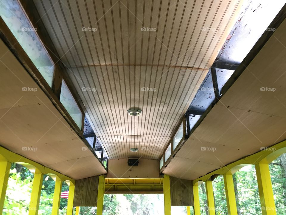 Old-fashioned Train Ceiling 