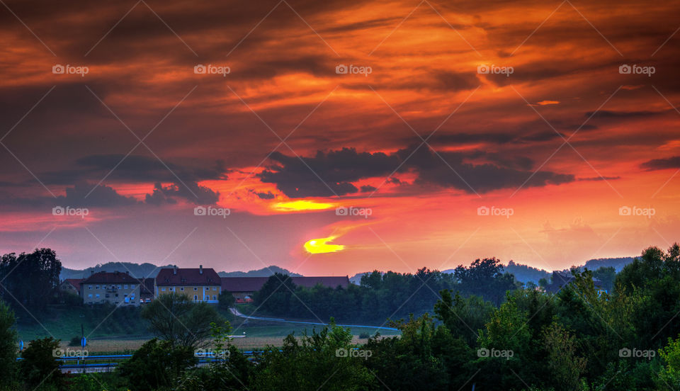 Zacretje sunset