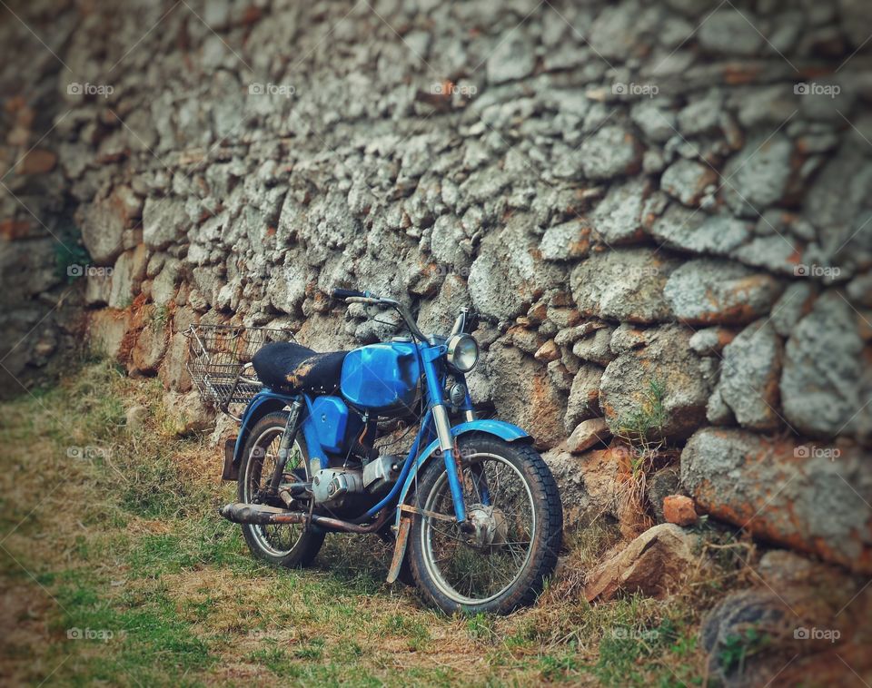 Blue motorbike 2