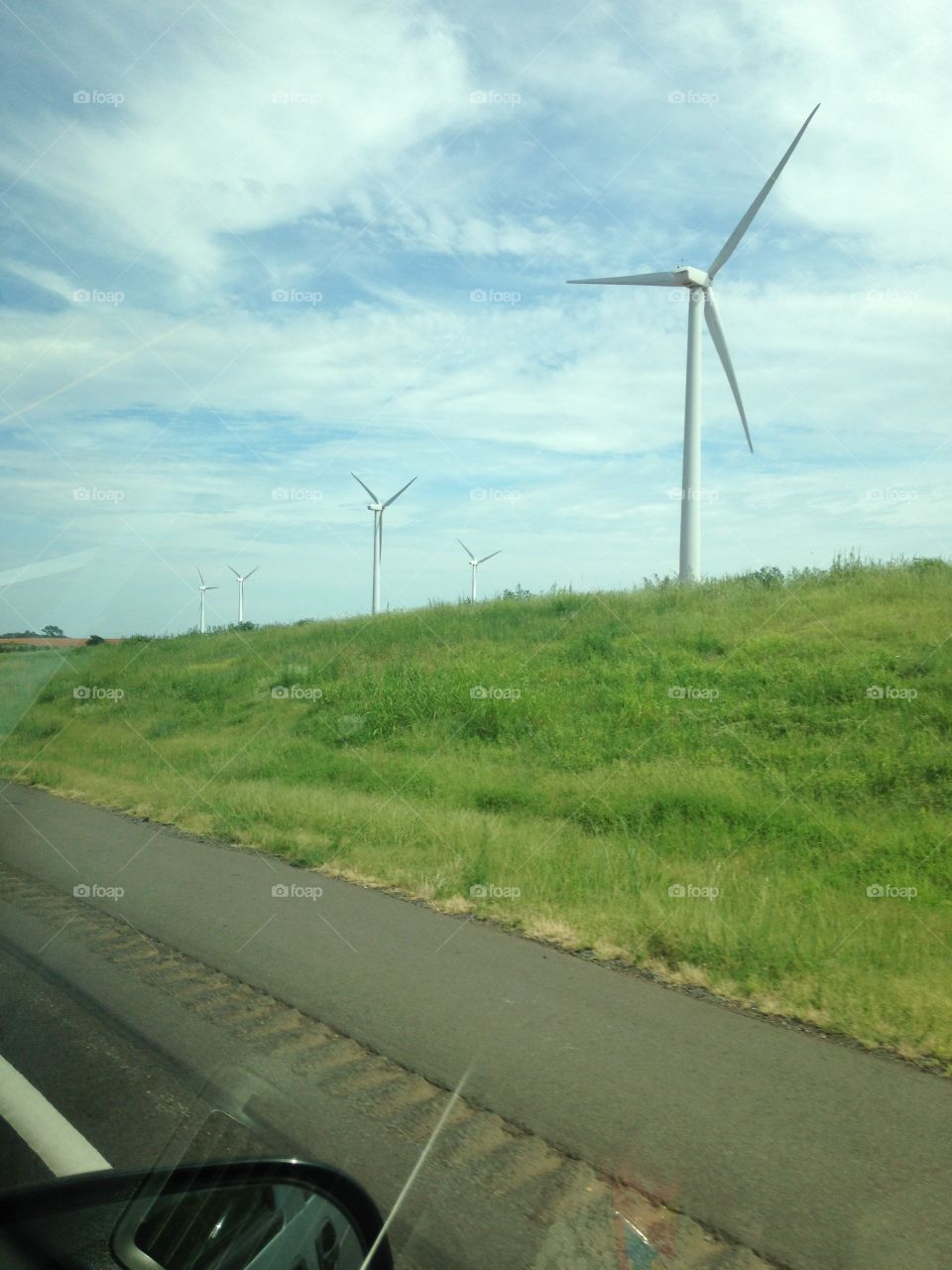 Windmill by the road