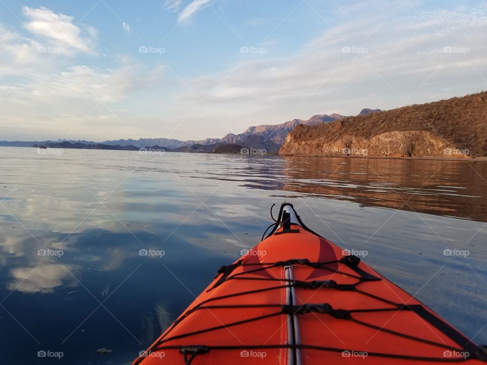 Kayak on the Sea of Cortez