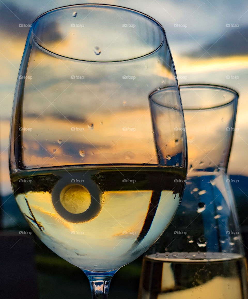 Sunset wine