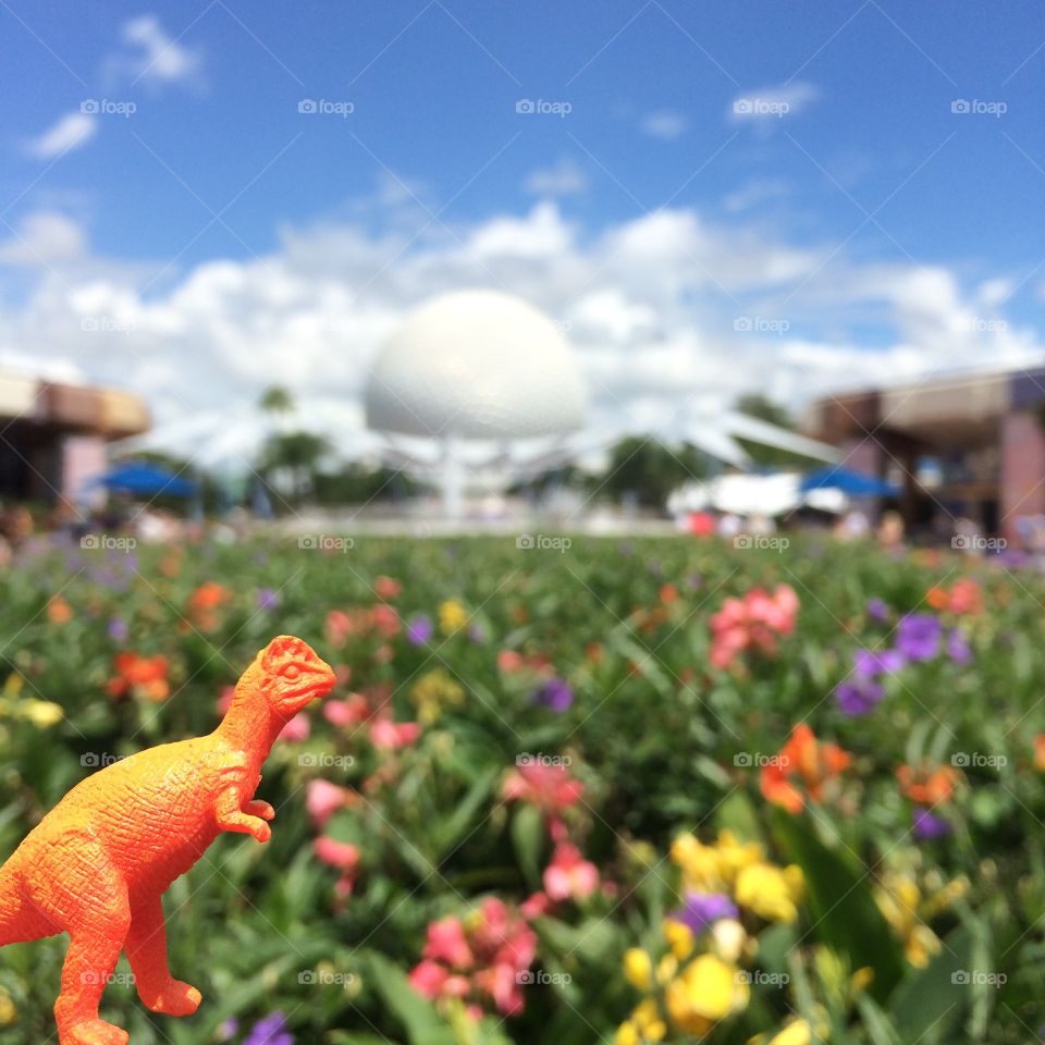 Dinosaur in the wild