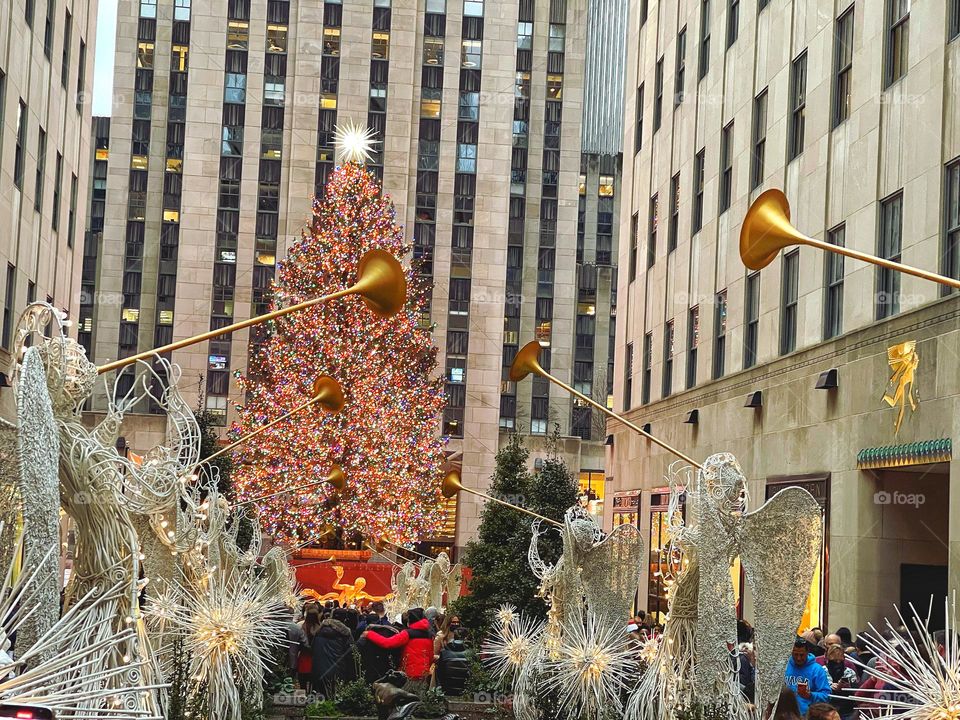 The tree at Rockefeller Center 