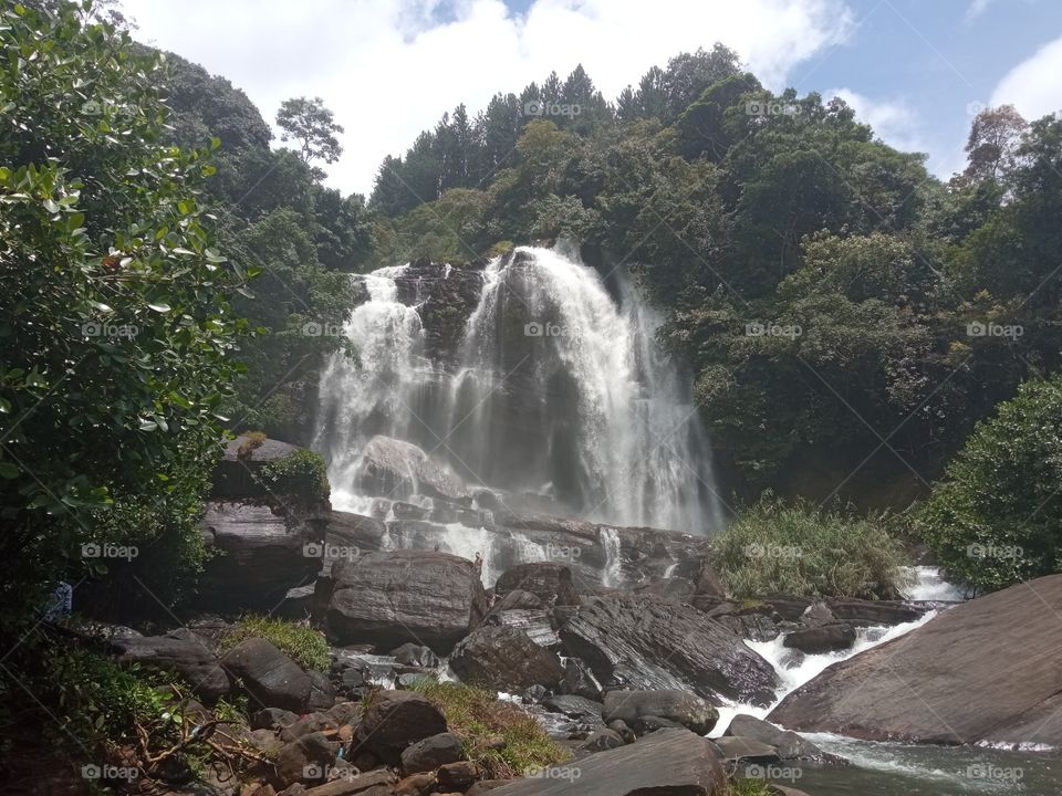 Galboda waterfall in Sri Lanka