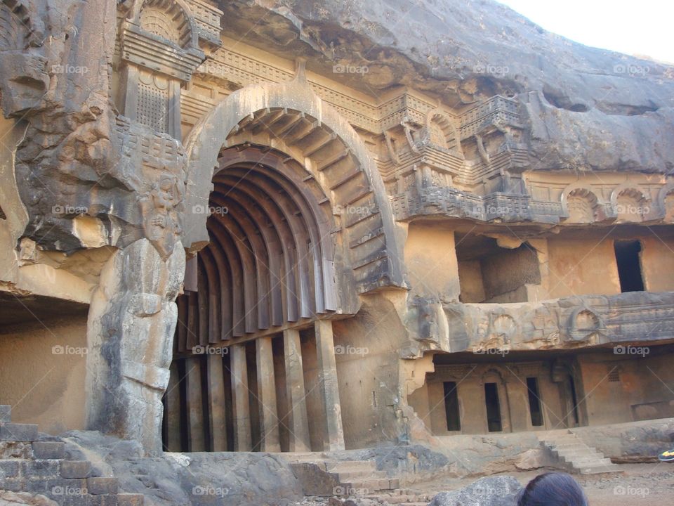 Entrance of bhaja buddhist cave
