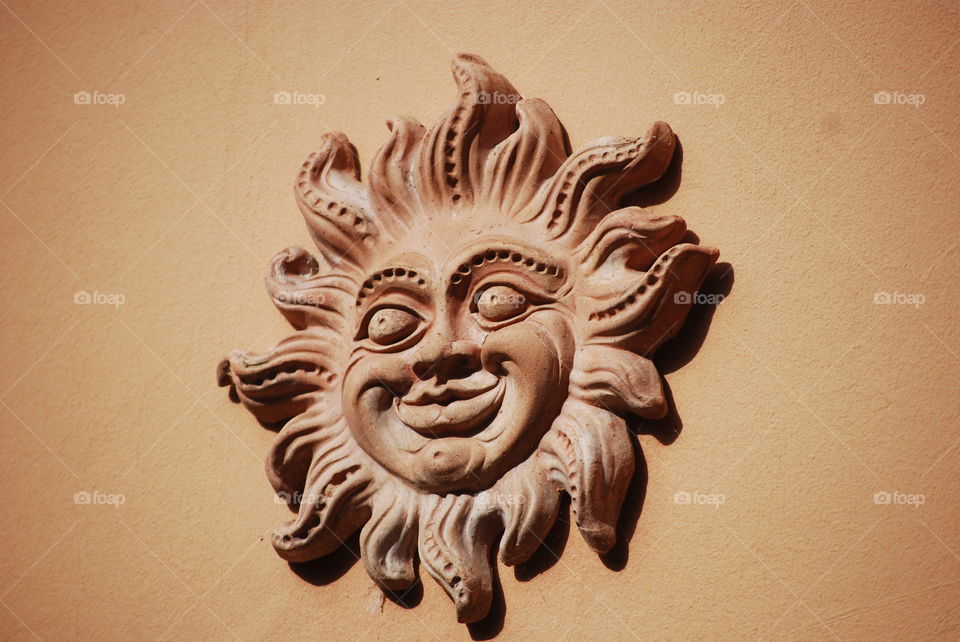 Sun sculpture in Italy