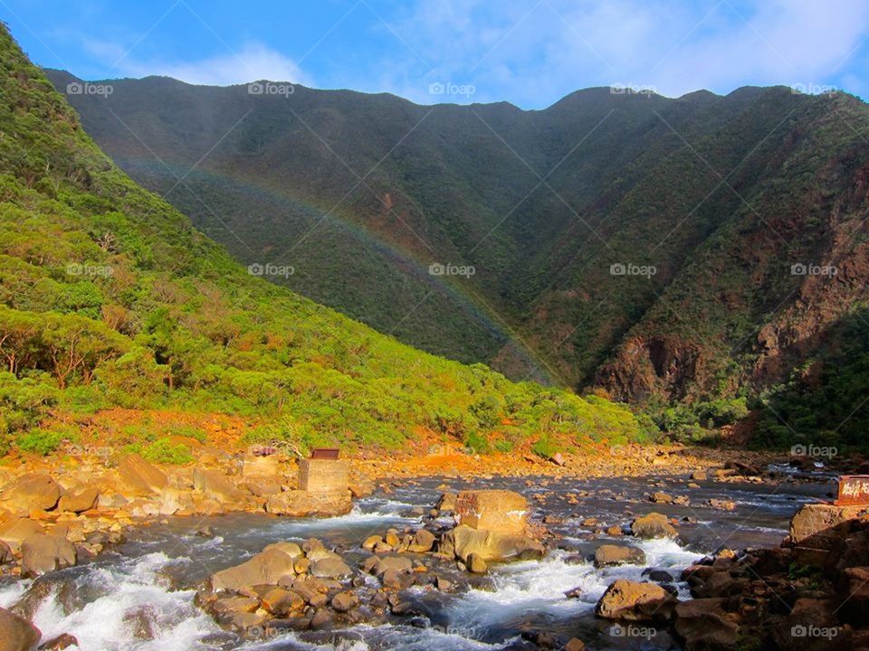 Water, Autumn and rainbow... 