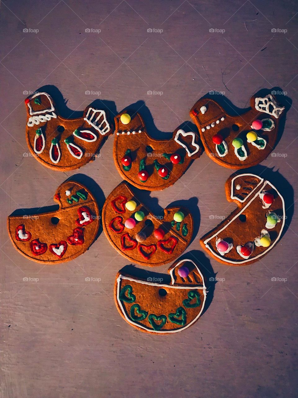 Decorated gingerbreads