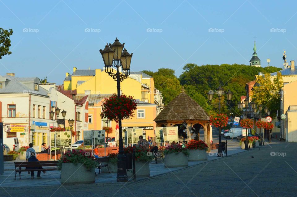 Smal colored town in Poland