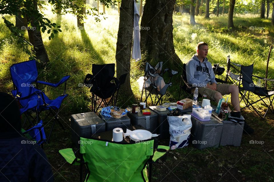 Camping morning 