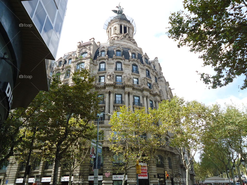 Barcelona beautiful architecture building