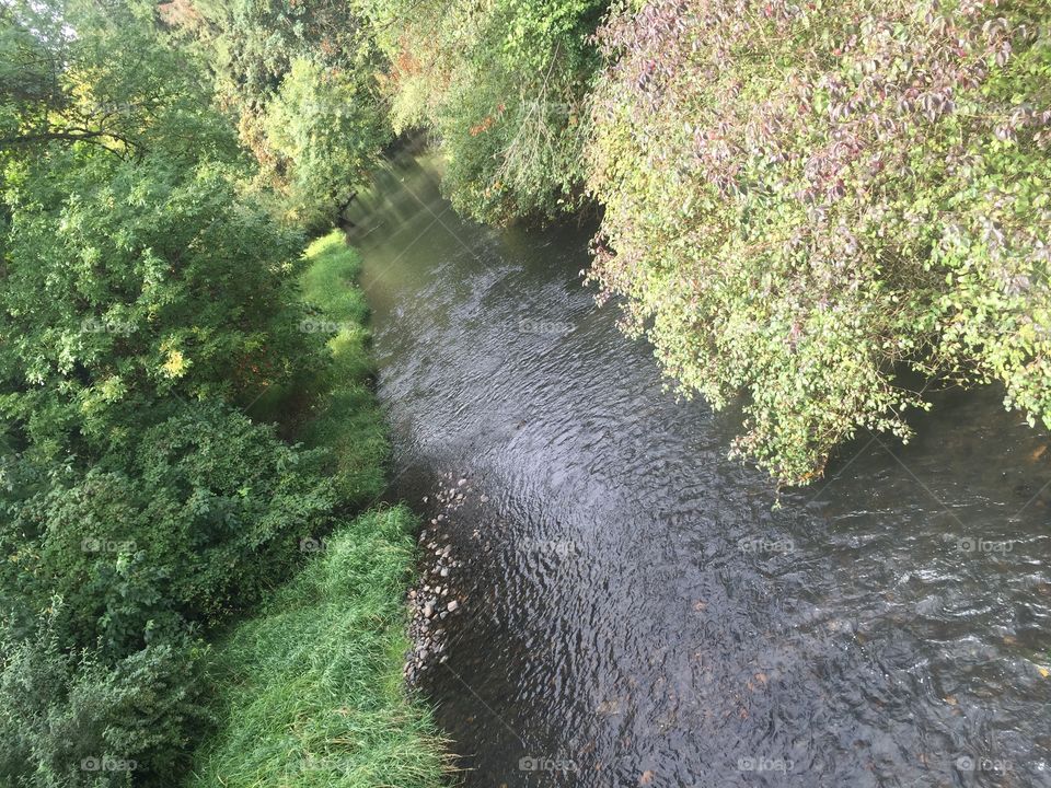 River flowing through Vancouver 