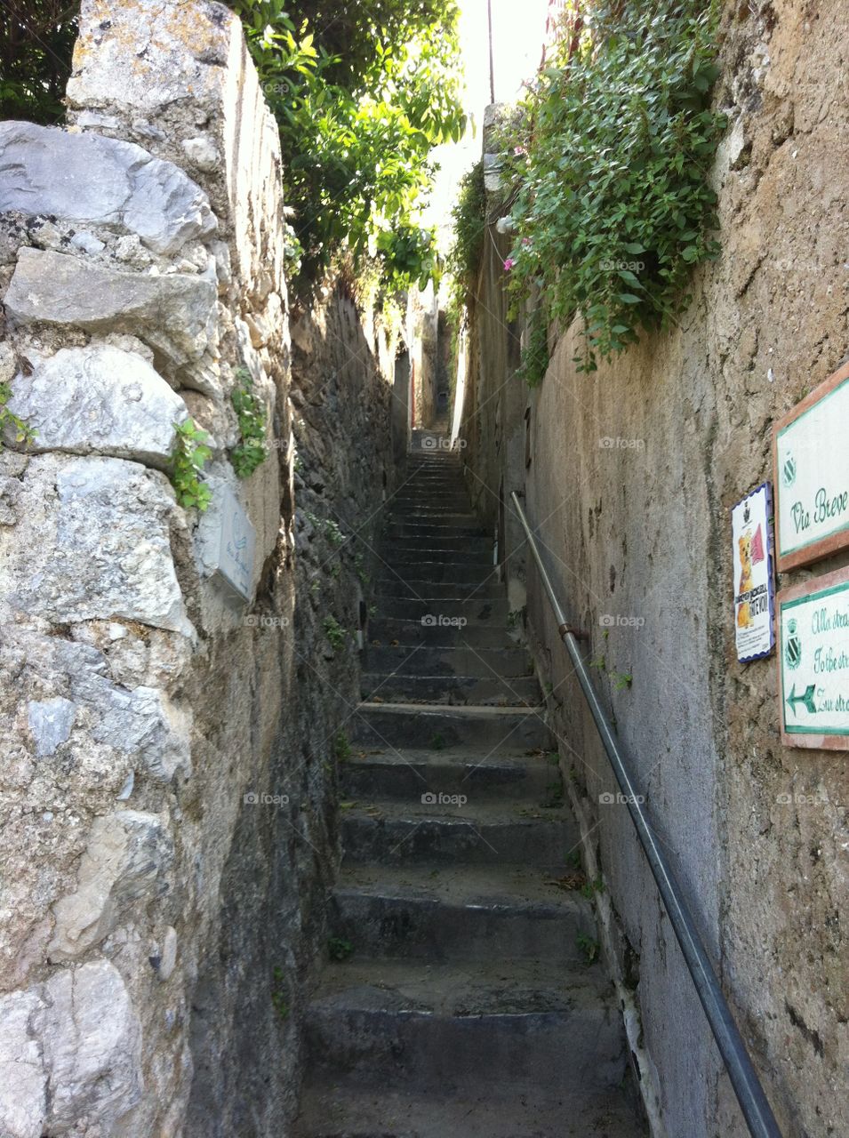 never ending staircase. Italian entrance way