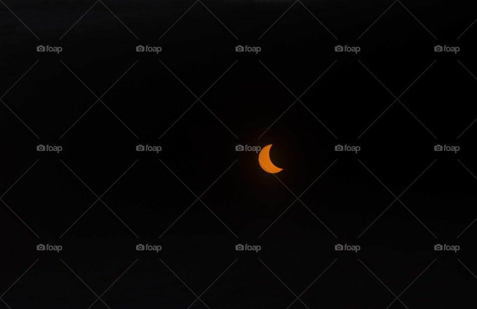 Total solar eclipse through a neutral density filter in Saint Louis 