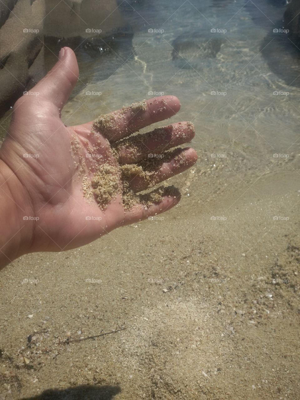 Sand beach in Greece