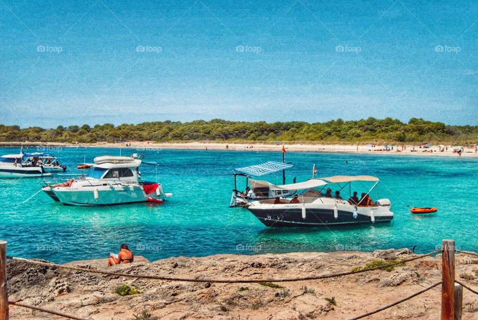 Son Saura. Son Saura beach in Menorca