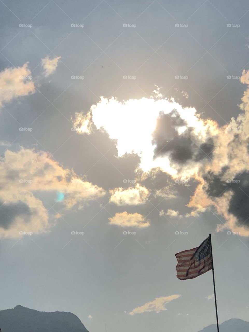 Sunshine, America, Flag