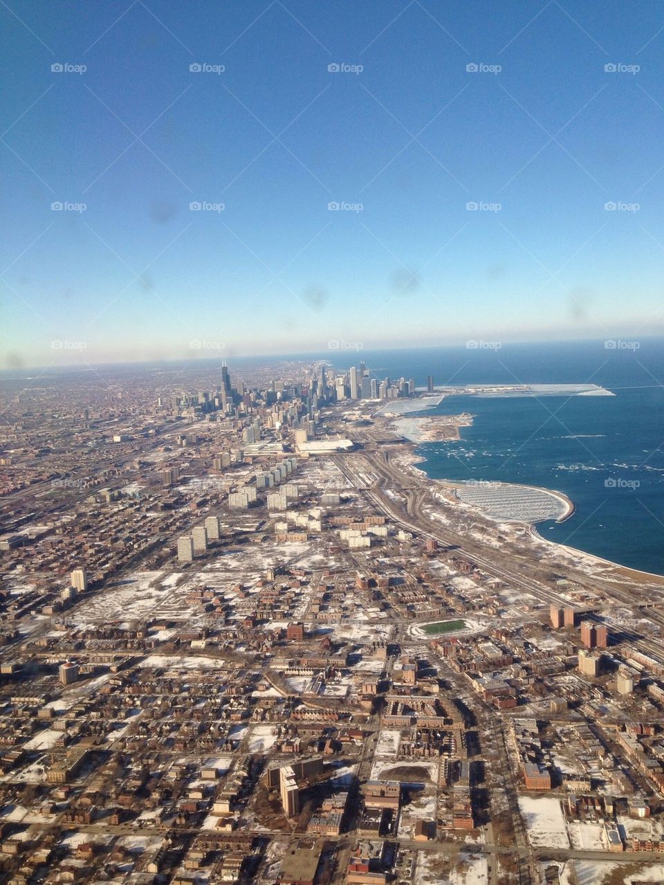 Flying over Chicago 
