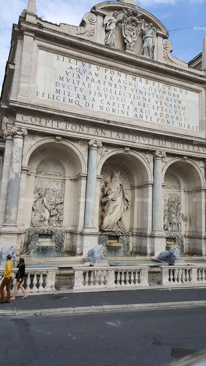 fountain in Rome, Italy