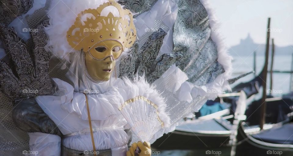 Carnevale di Venezia. Maschere in posa.