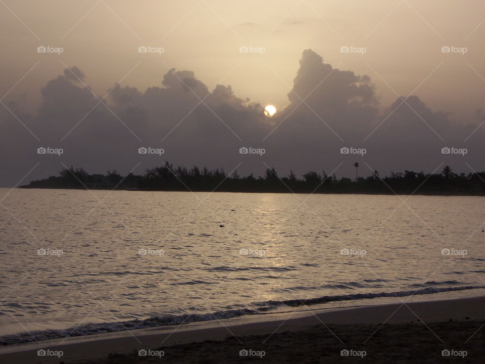 Jamaican sunrise. In Jamaica on vacation and enjoying this beautiful sunrise