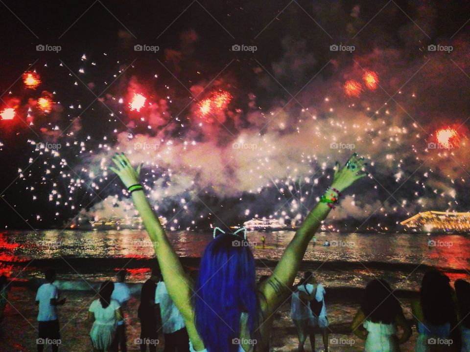 Copacabana fireworks