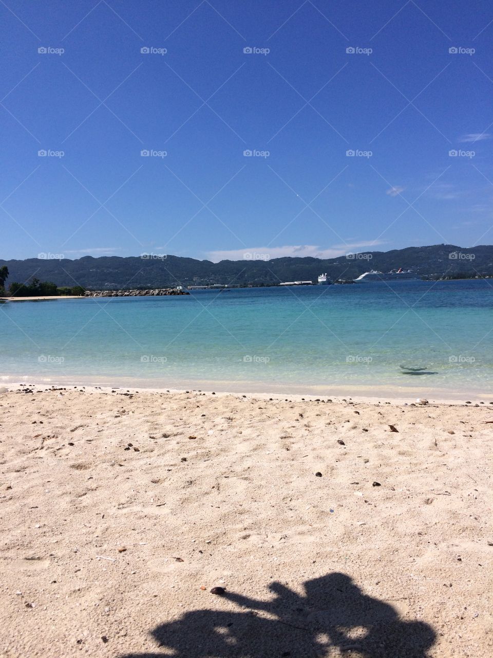 Relaxing on a private beach in Montego Bay, Jamaica. Island life is the one for me. 