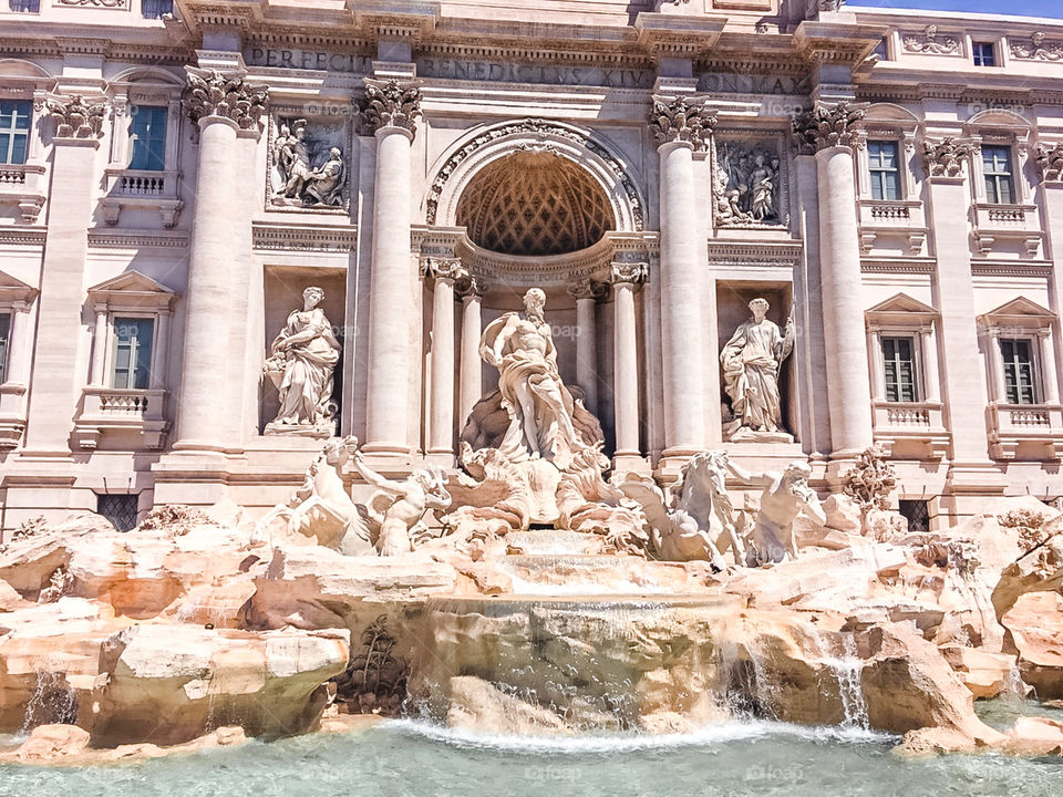Throw some wishes into the fountain. Believe in magic of the Trevi Fountain, Italy 