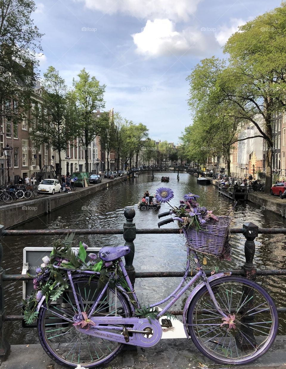 Bike pelos canais de Amsterdā. Holanda. 🇳🇱